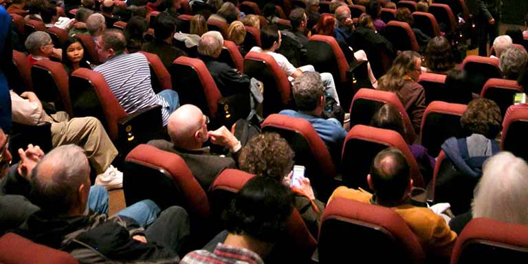 IU Cinema with people in seats